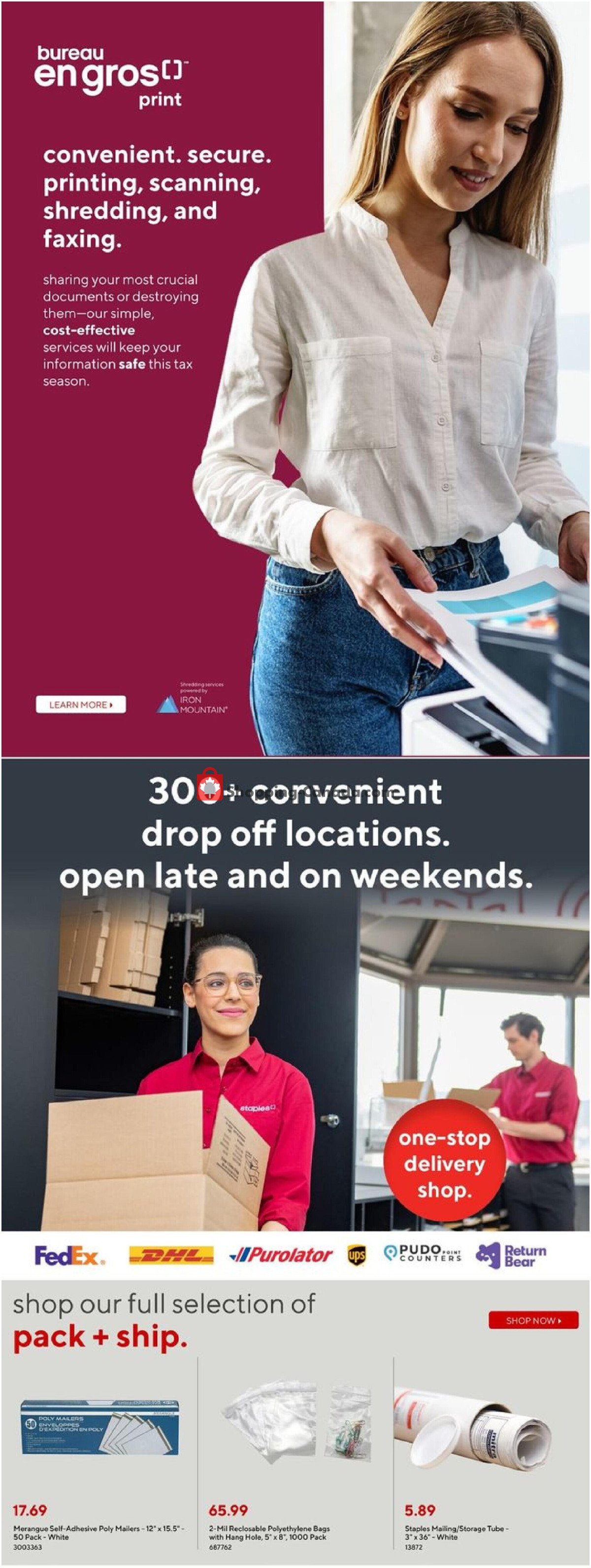 Staples flyer from Wednesday March 27, 2024 to Tuesday April 2, 2024 - page 7