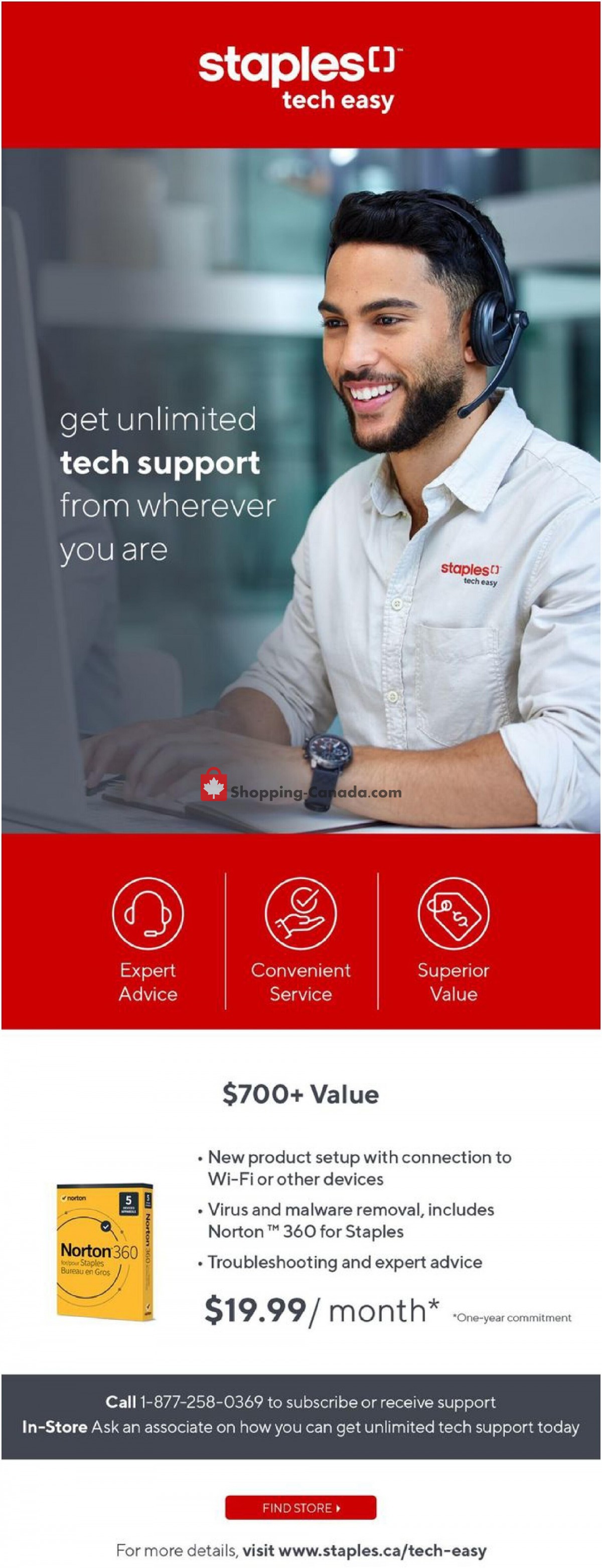 Staples Canada, flyer Special Offer Let's Celebrate Small