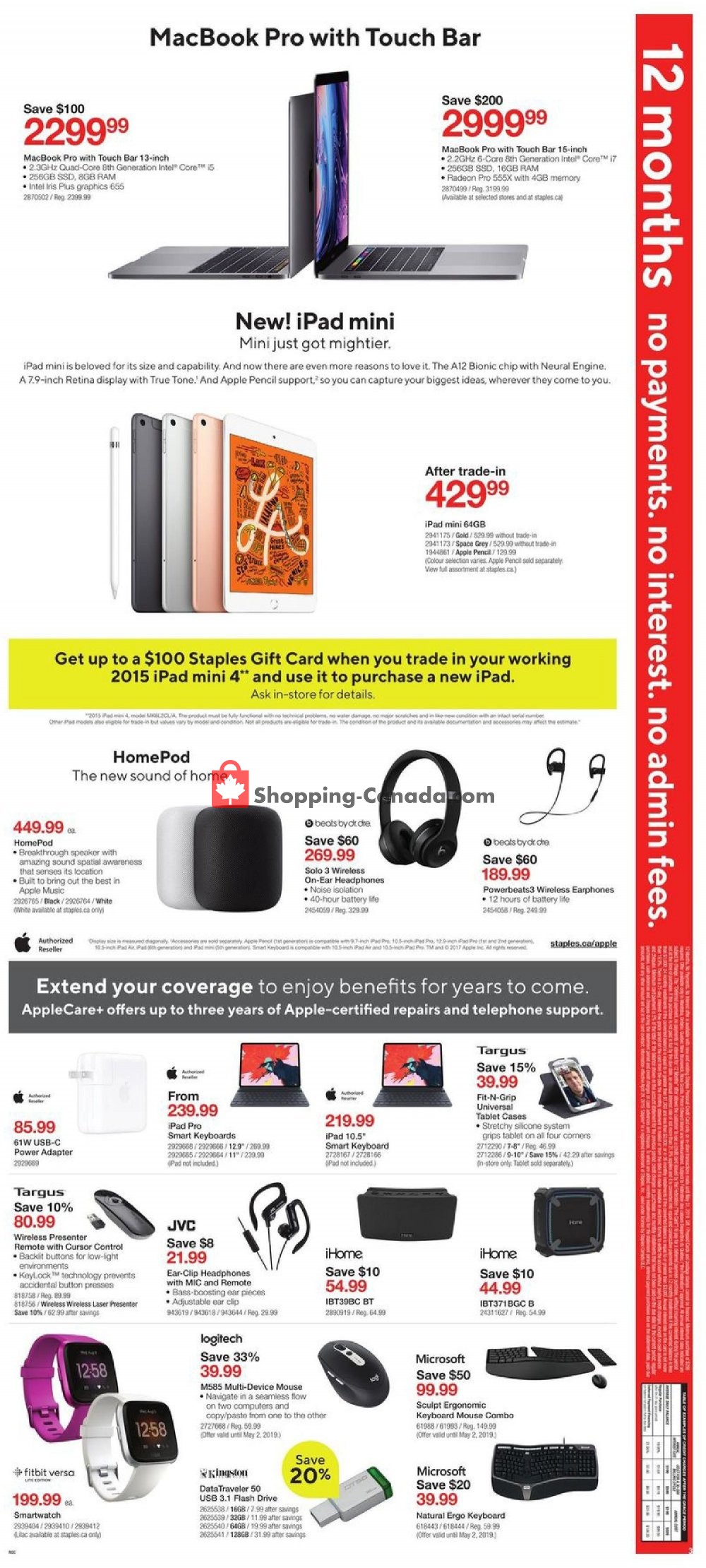 Staples flyer from Wednesday April 24, 2019 to Tuesday May 7, 2019 - page 3