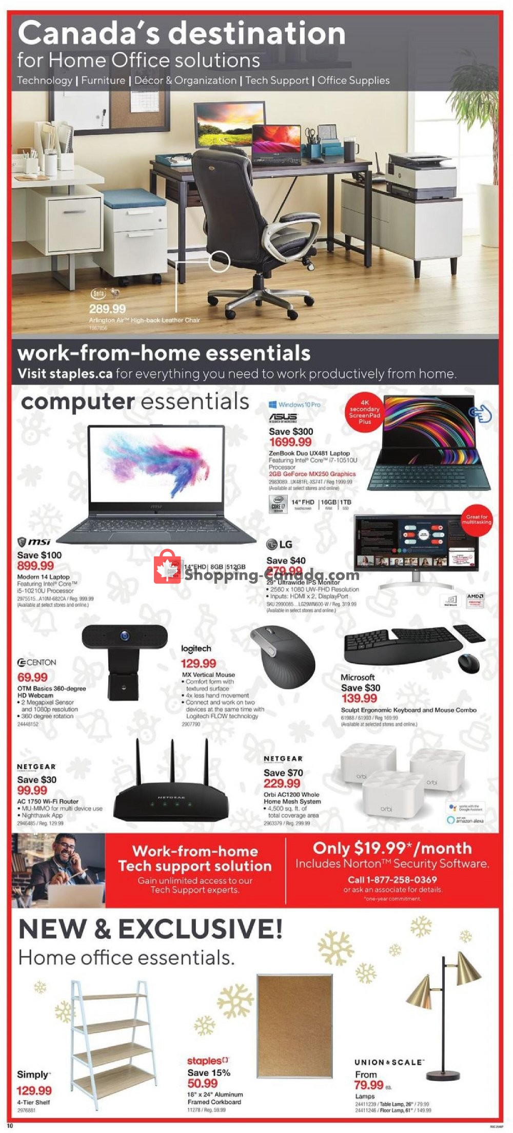 Staples flyer from Wednesday December 16, 2020 to Thursday December 24, 2020 - page 10