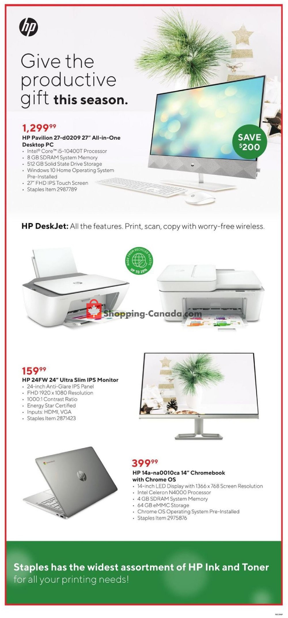 Staples flyer from Wednesday December 16, 2020 to Thursday December 24, 2020 - page 13