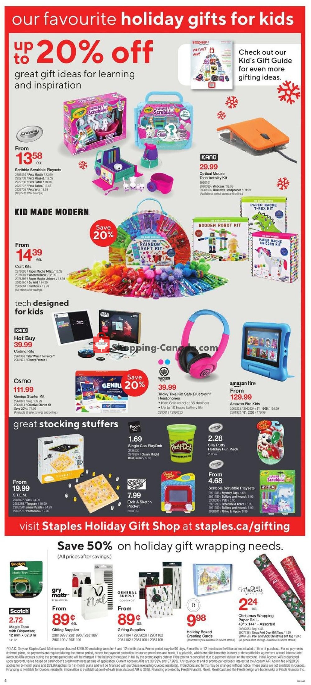 Staples flyer from Wednesday December 16, 2020 to Thursday December 24, 2020 - page 4
