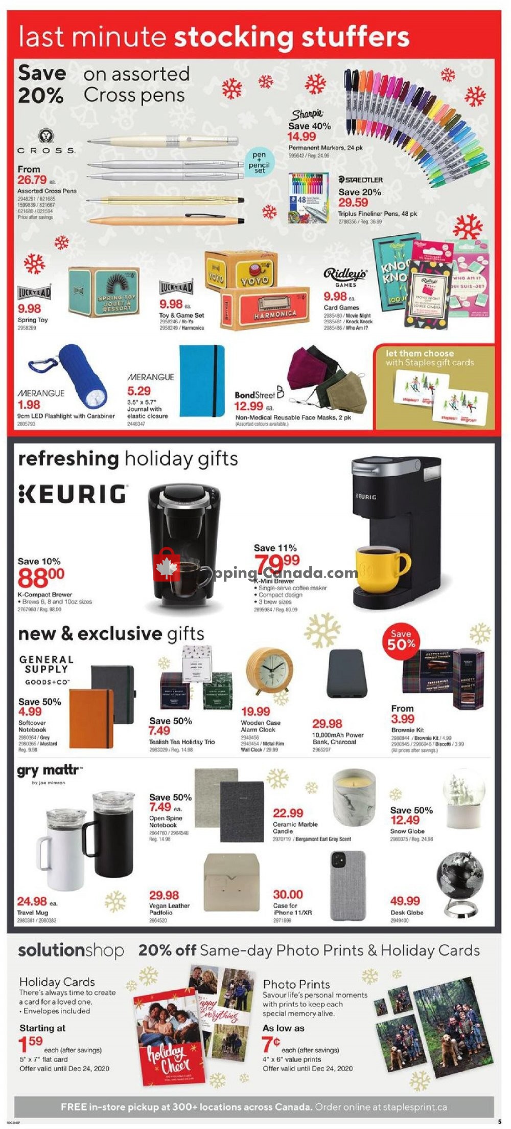 Staples flyer from Wednesday December 16, 2020 to Thursday December 24, 2020 - page 5