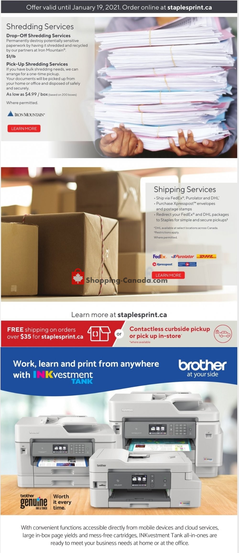 Staples flyer from Wednesday January 13, 2021 to Tuesday January 19, 2021 - page 15