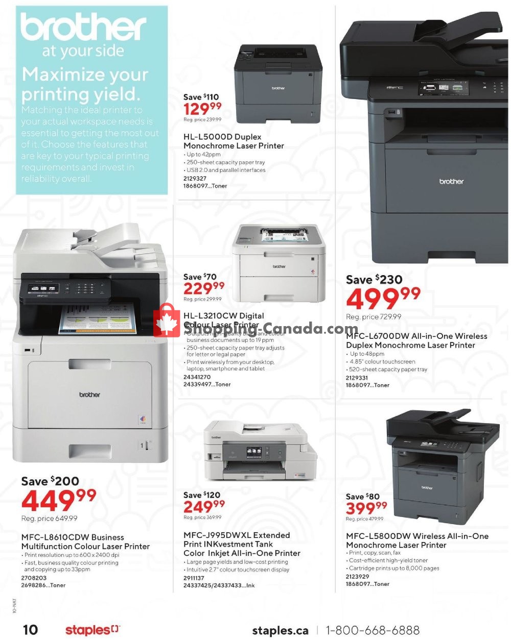 Staples flyer from Wednesday October 9, 2019 to Tuesday October 22, 2019 - page 10