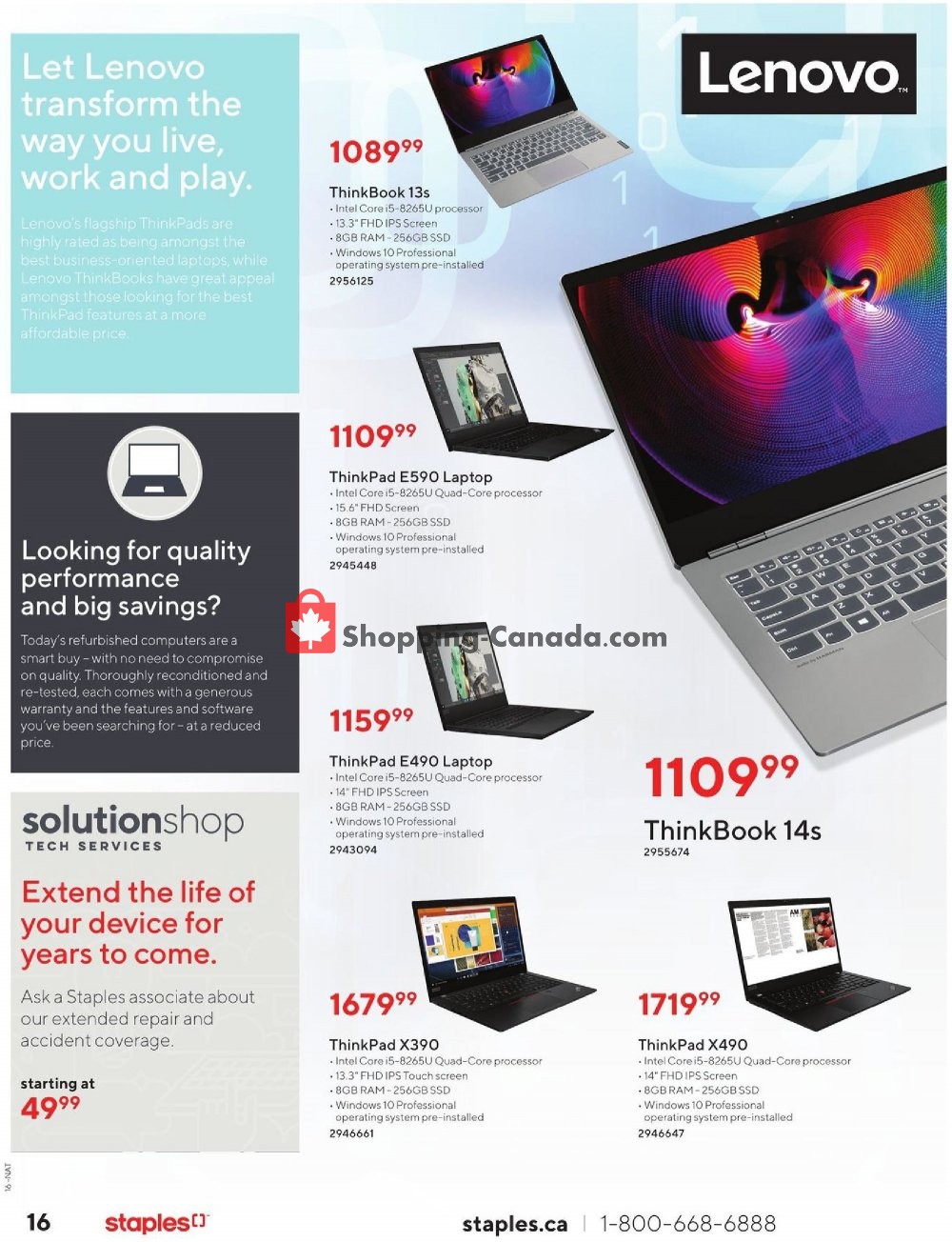 Staples flyer from Wednesday October 9, 2019 to Tuesday October 22, 2019 - page 16