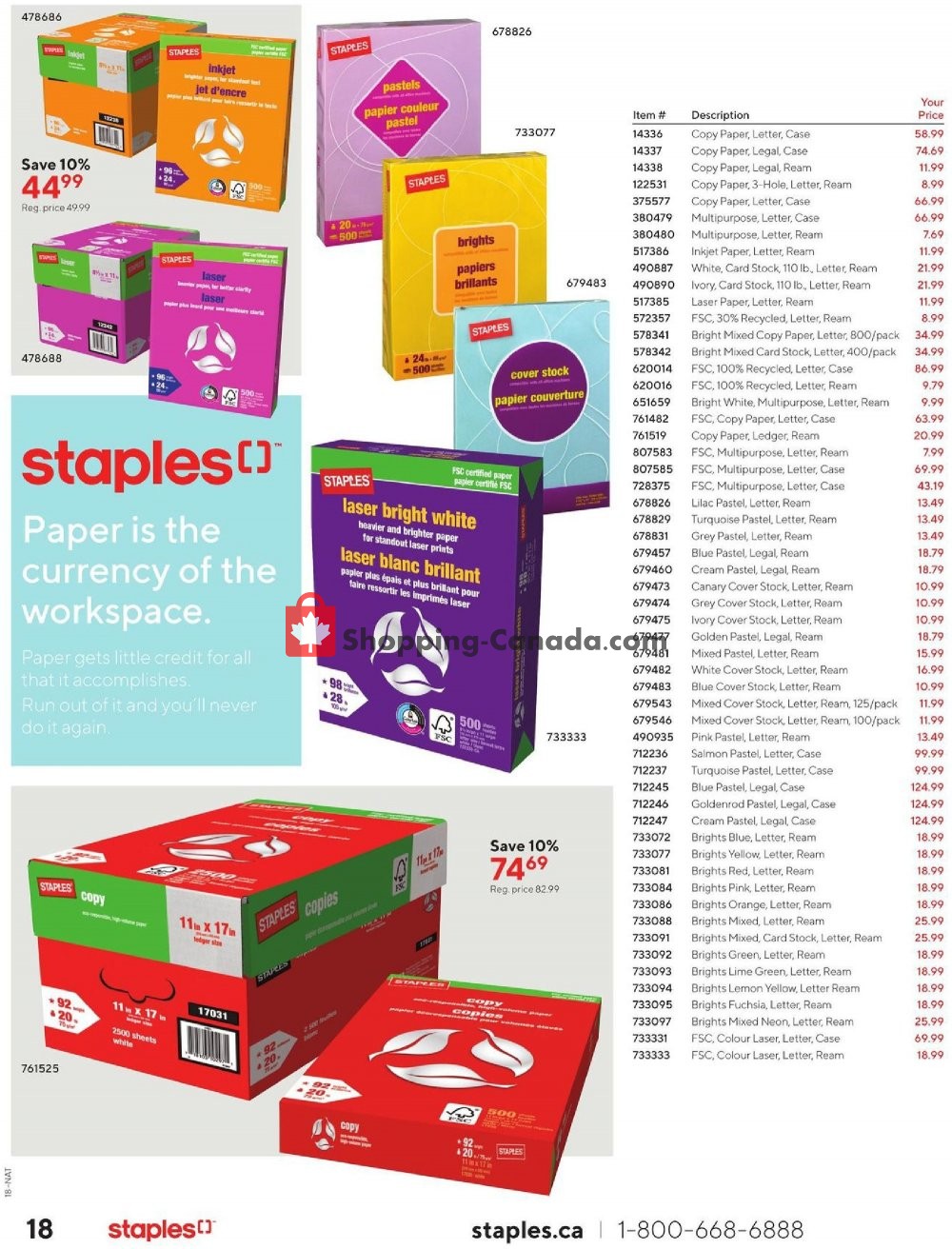 Staples flyer from Wednesday October 9, 2019 to Tuesday October 22, 2019 - page 18