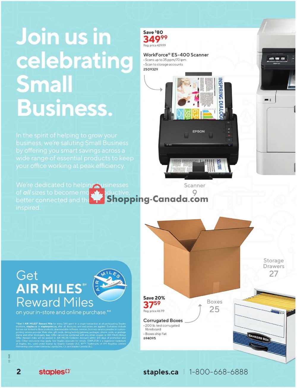 Staples flyer from Wednesday October 9, 2019 to Tuesday October 22, 2019 - page 2