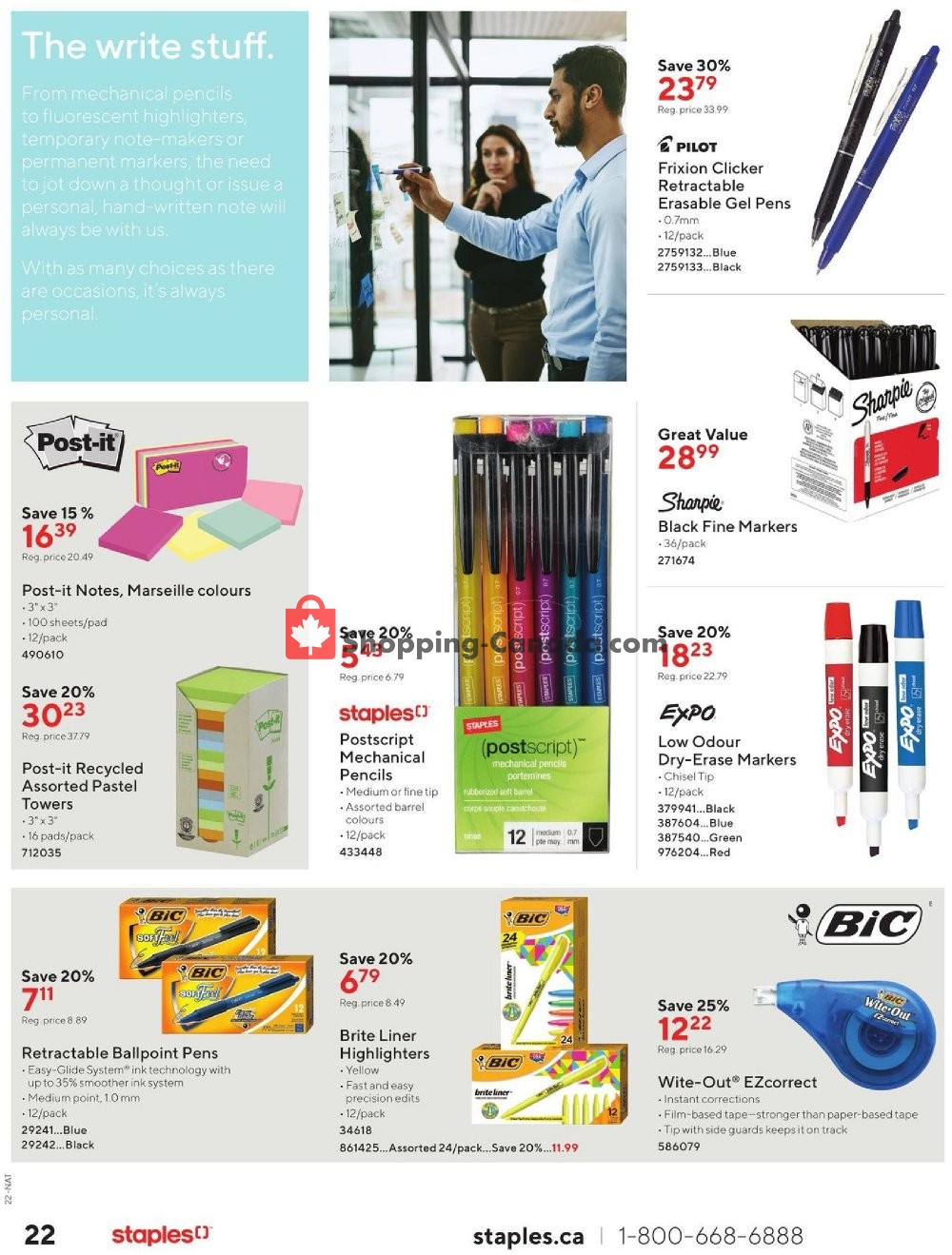 Staples flyer from Wednesday October 9, 2019 to Tuesday October 22, 2019 - page 22