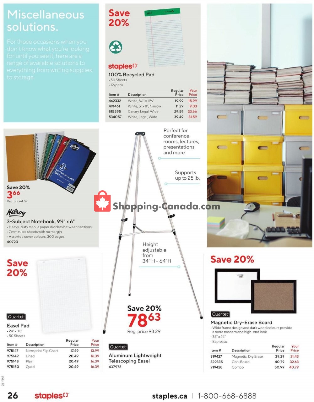 Staples flyer from Wednesday October 9, 2019 to Tuesday October 22, 2019 - page 26