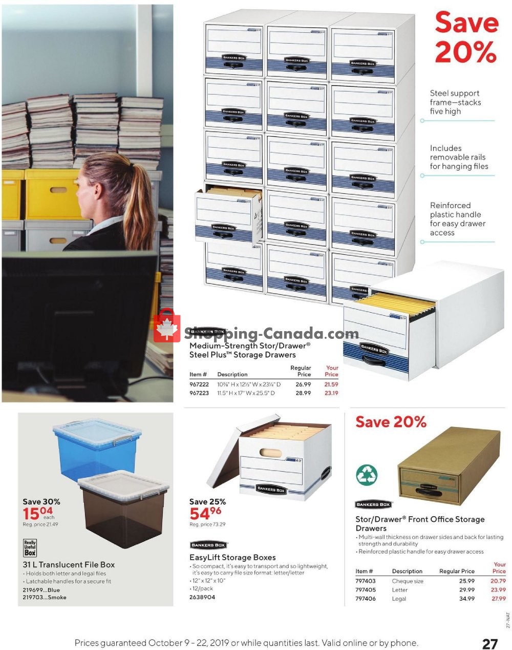 Staples flyer from Wednesday October 9, 2019 to Tuesday October 22, 2019 - page 27