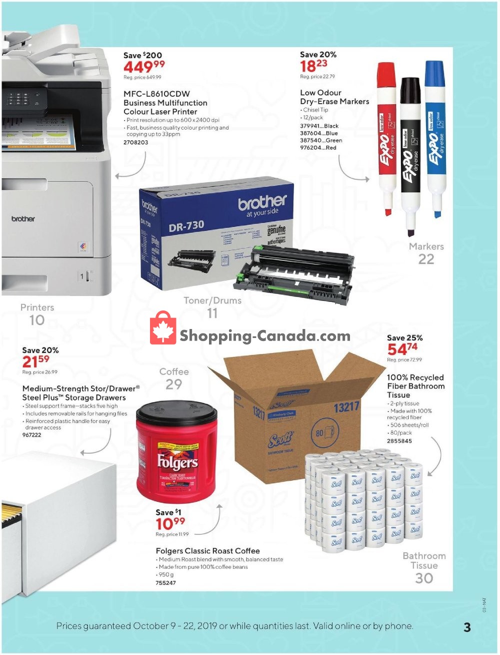 Staples flyer from Wednesday October 9, 2019 to Tuesday October 22, 2019 - page 3