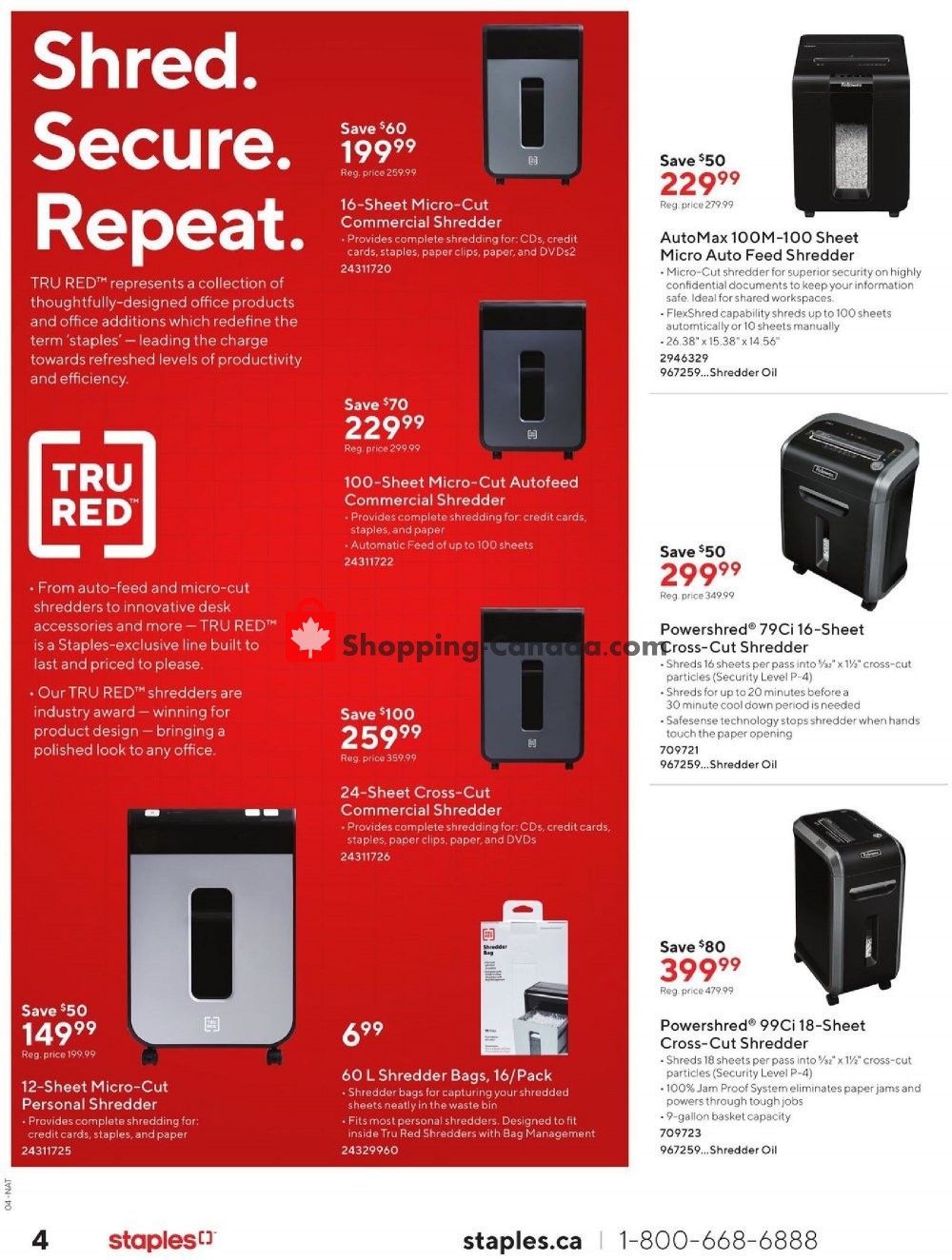 Staples flyer from Wednesday October 9, 2019 to Tuesday October 22, 2019 - page 4
