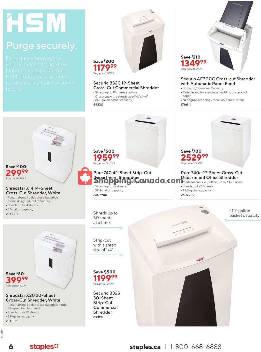 Staples flyer from Wednesday October 9, 2019 to Tuesday October 22, 2019 - page 6