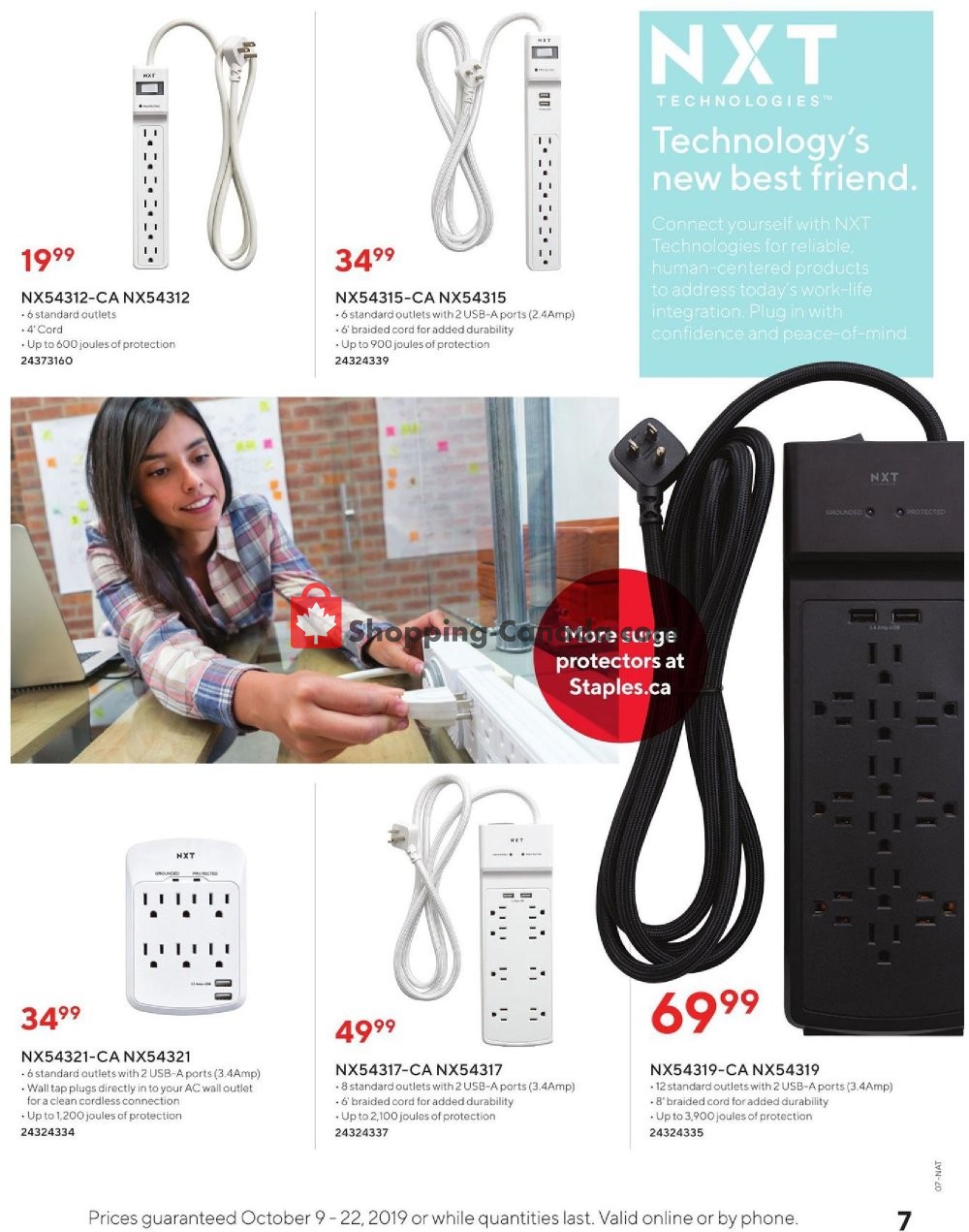 Staples flyer from Wednesday October 9, 2019 to Tuesday October 22, 2019 - page 7