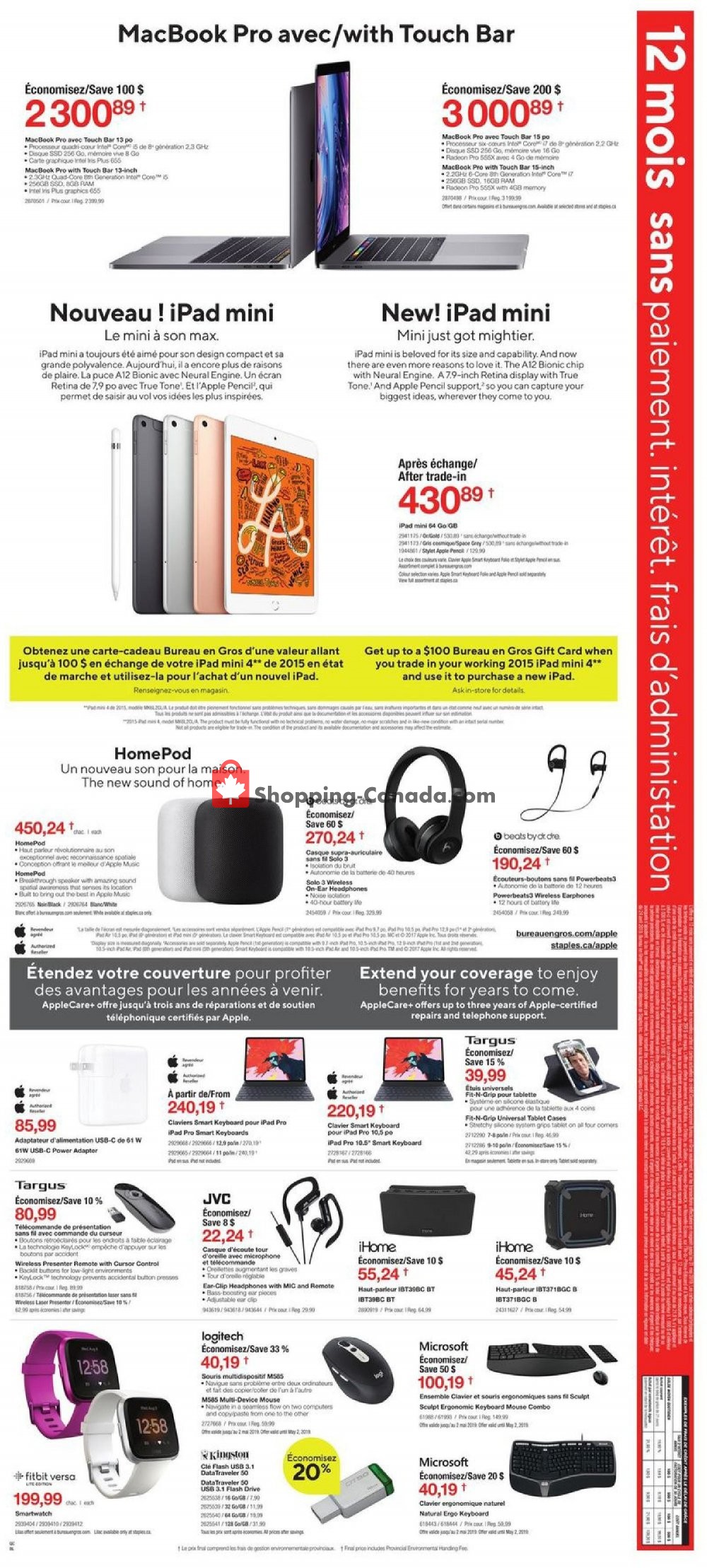 Staples flyer from Wednesday April 24, 2019 to Tuesday May 7, 2019 - page 3