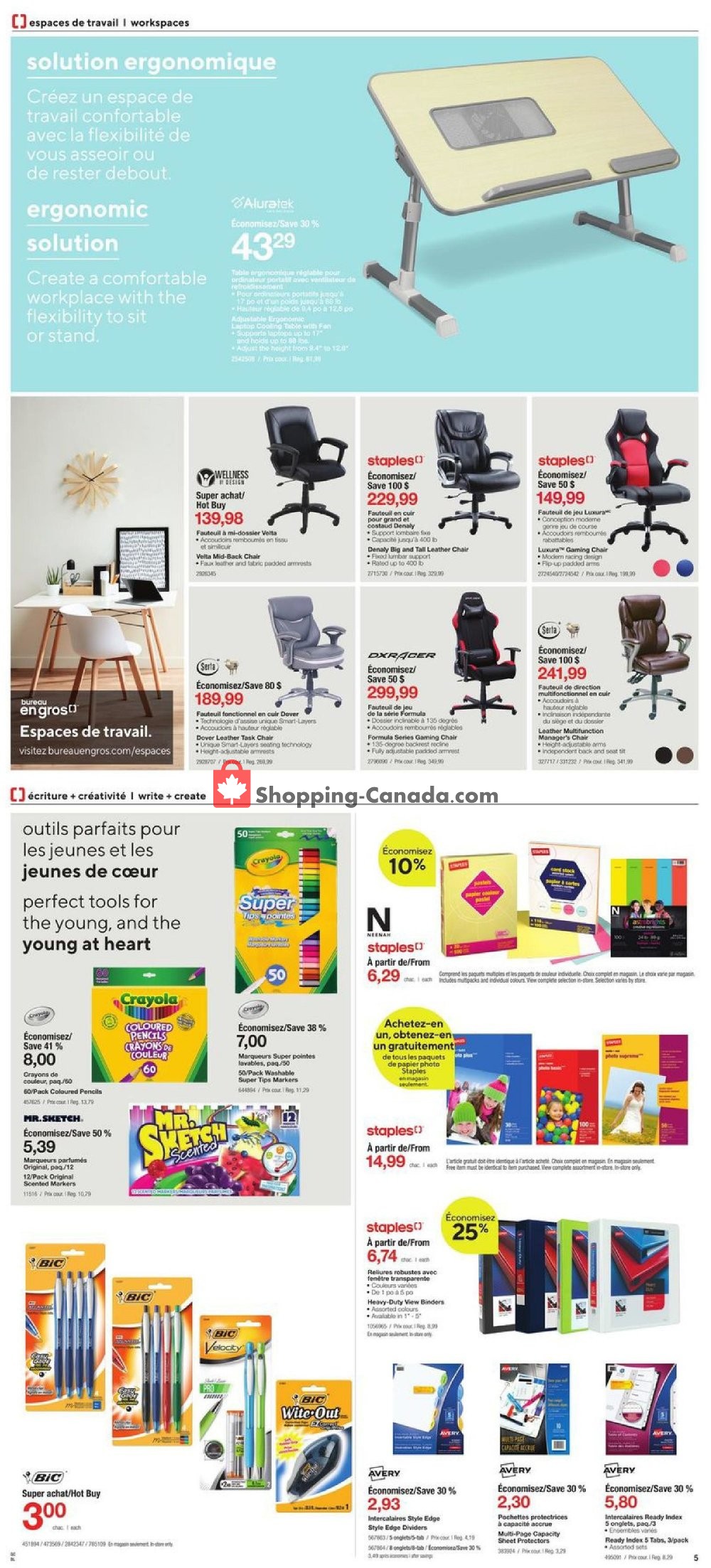 Staples flyer from Wednesday April 24, 2019 to Tuesday May 7, 2019 - page 5