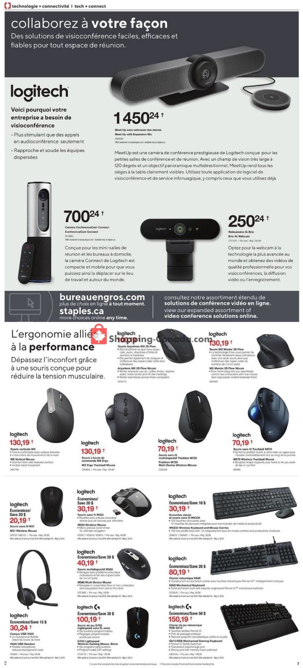 Staples flyer from Wednesday April 24, 2019 to Tuesday May 7, 2019 - page 7