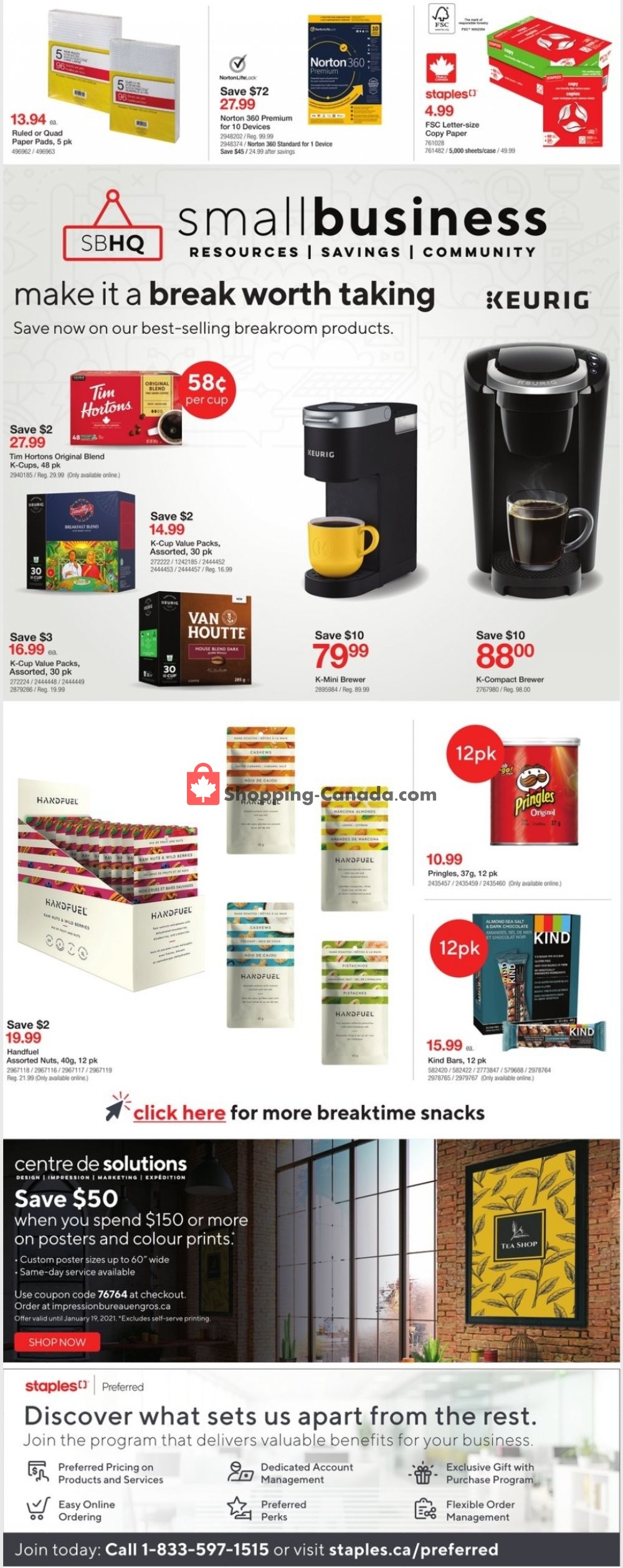 Staples flyer from Wednesday January 13, 2021 to Tuesday January 19, 2021 - page 2