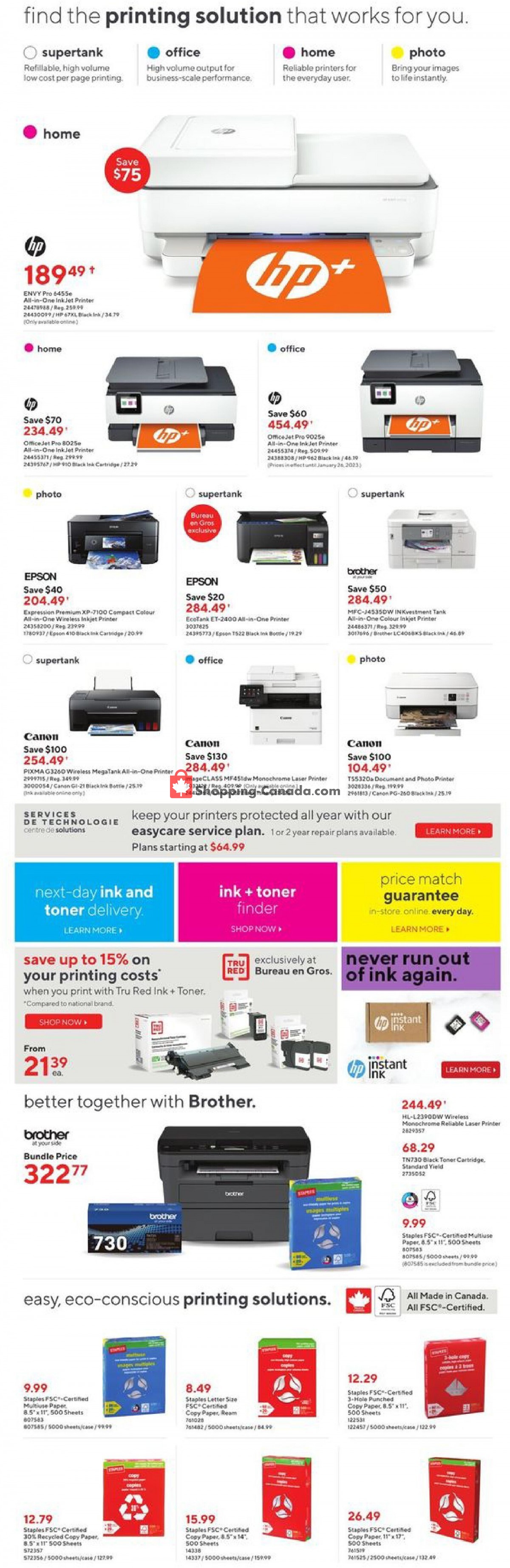 Staples flyer from Wednesday January 18, 2023 to Tuesday January 24, 2023 - page 10