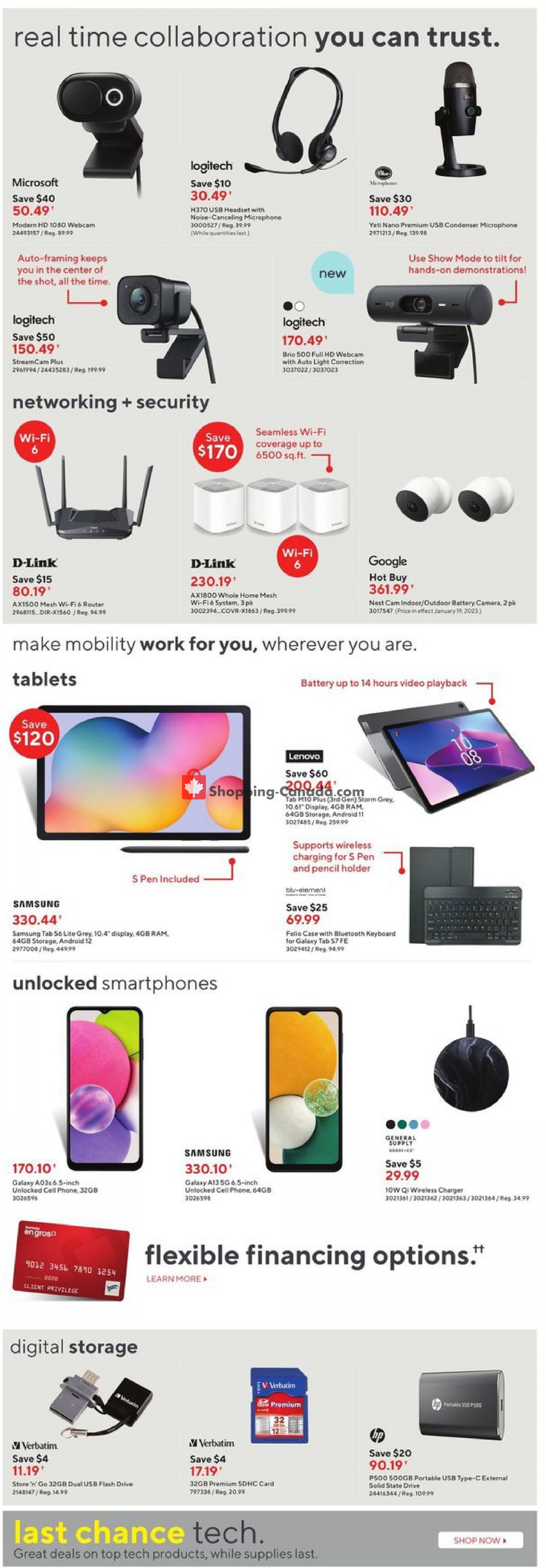 Staples flyer from Wednesday January 18, 2023 to Tuesday January 24, 2023 - page 7