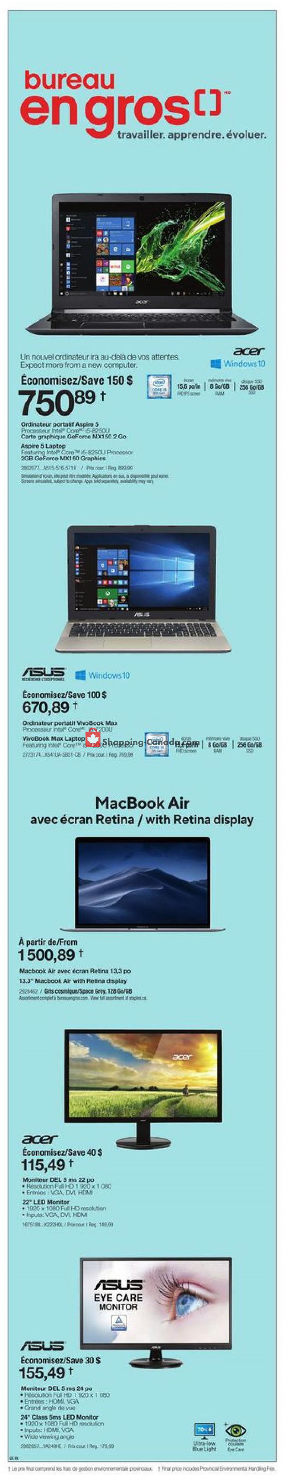Staples flyer from Wednesday January 2, 2019 to Tuesday January 8, 2019 - page 1