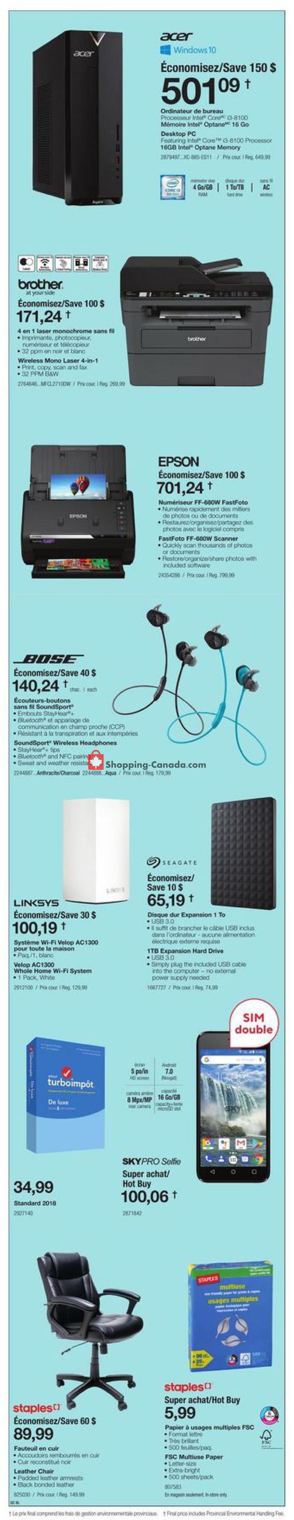 Staples flyer from Wednesday January 2, 2019 to Tuesday January 8, 2019 - page 2