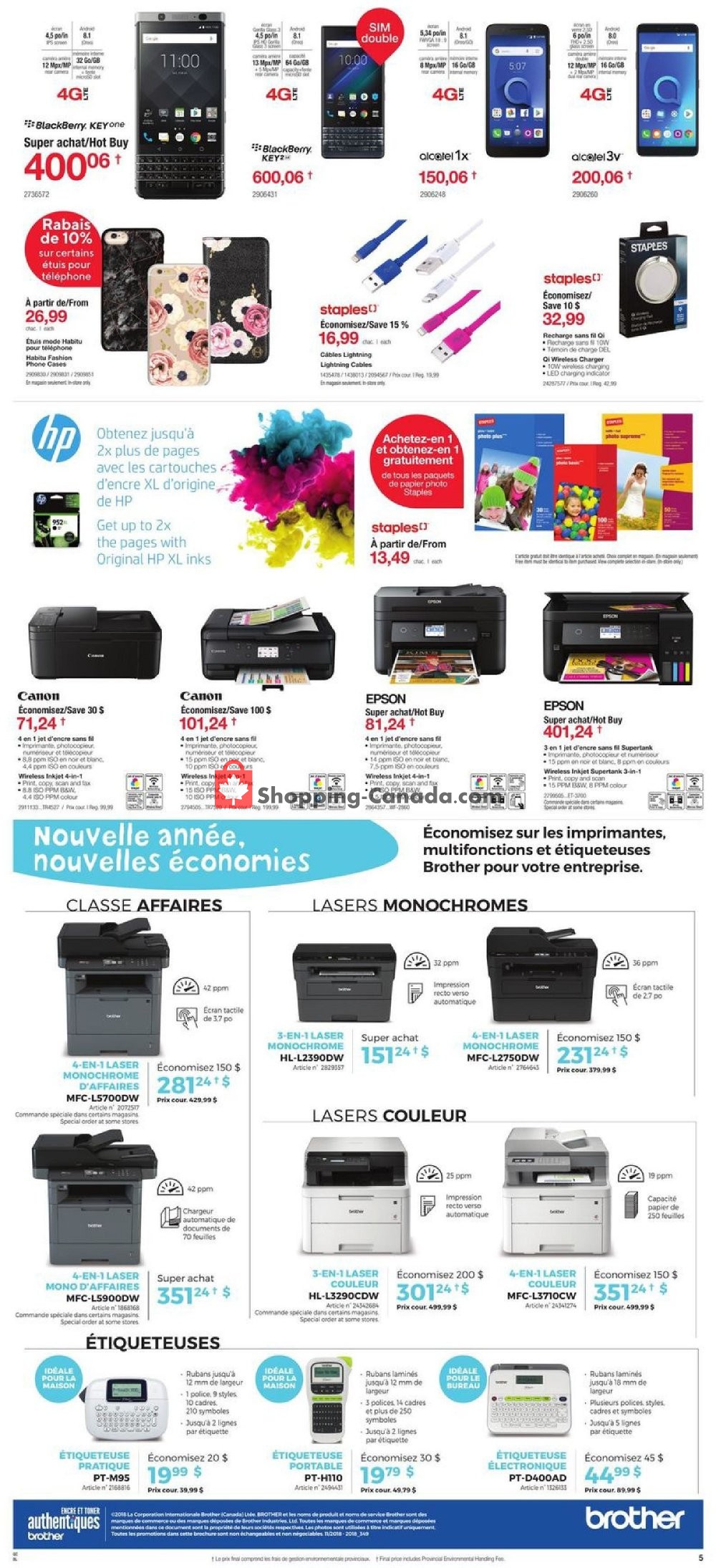 Staples flyer from Wednesday January 2, 2019 to Tuesday January 8, 2019 - page 7