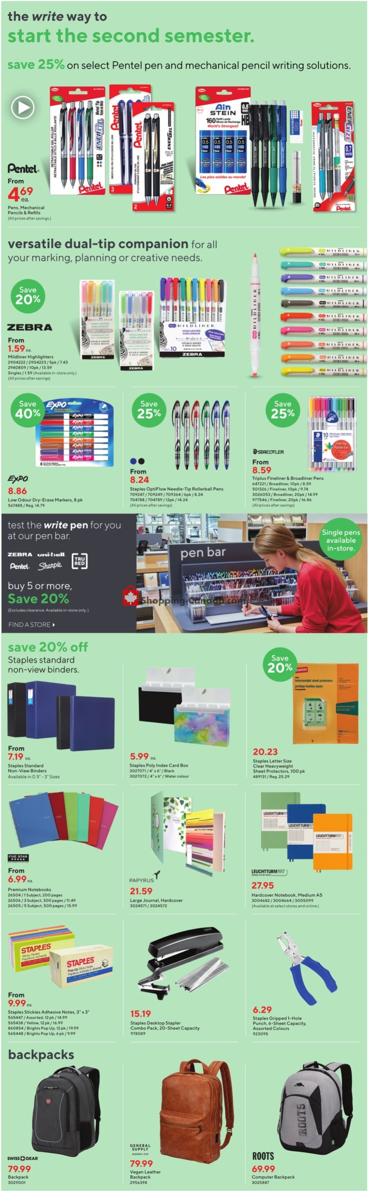 Staples flyer from Wednesday January 25, 2023 to Tuesday January 31, 2023 - page 10