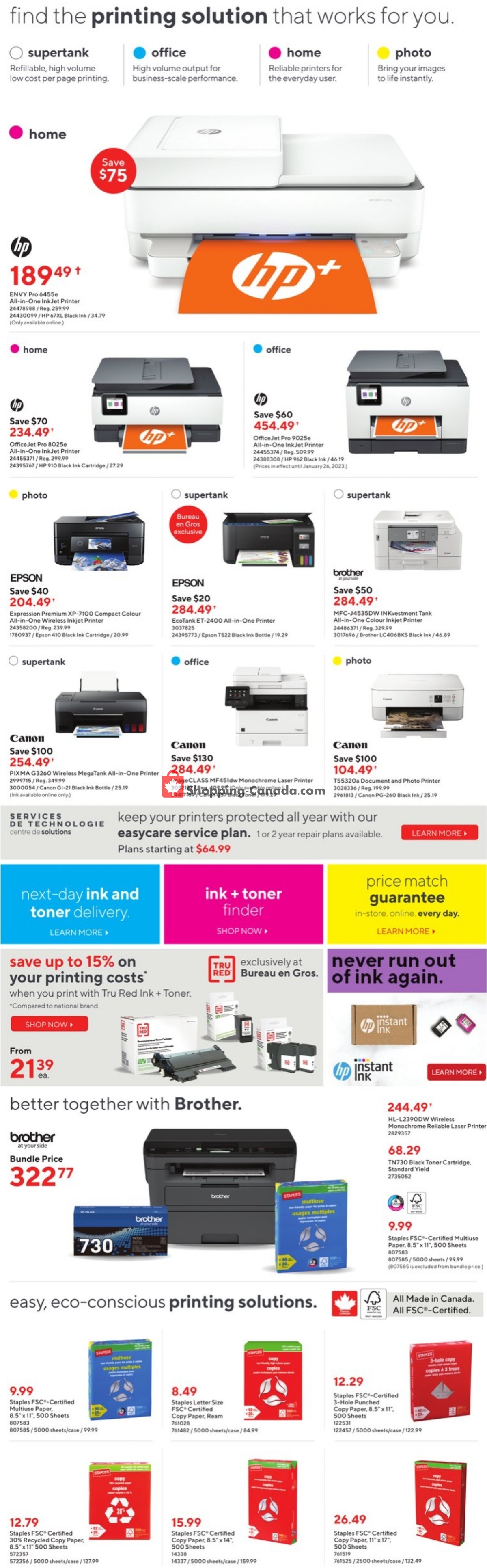 Staples flyer from Wednesday January 25, 2023 to Tuesday January 31, 2023 - page 9
