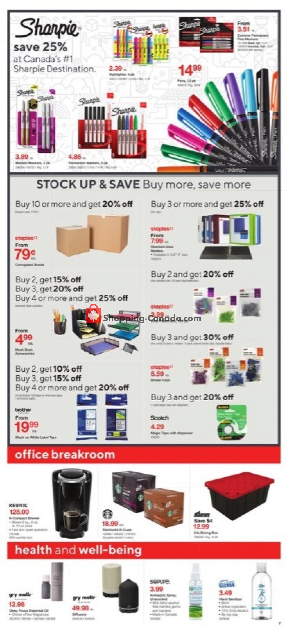 Staples flyer from Wednesday July 1, 2020 to Tuesday July 7, 2020 - page 7