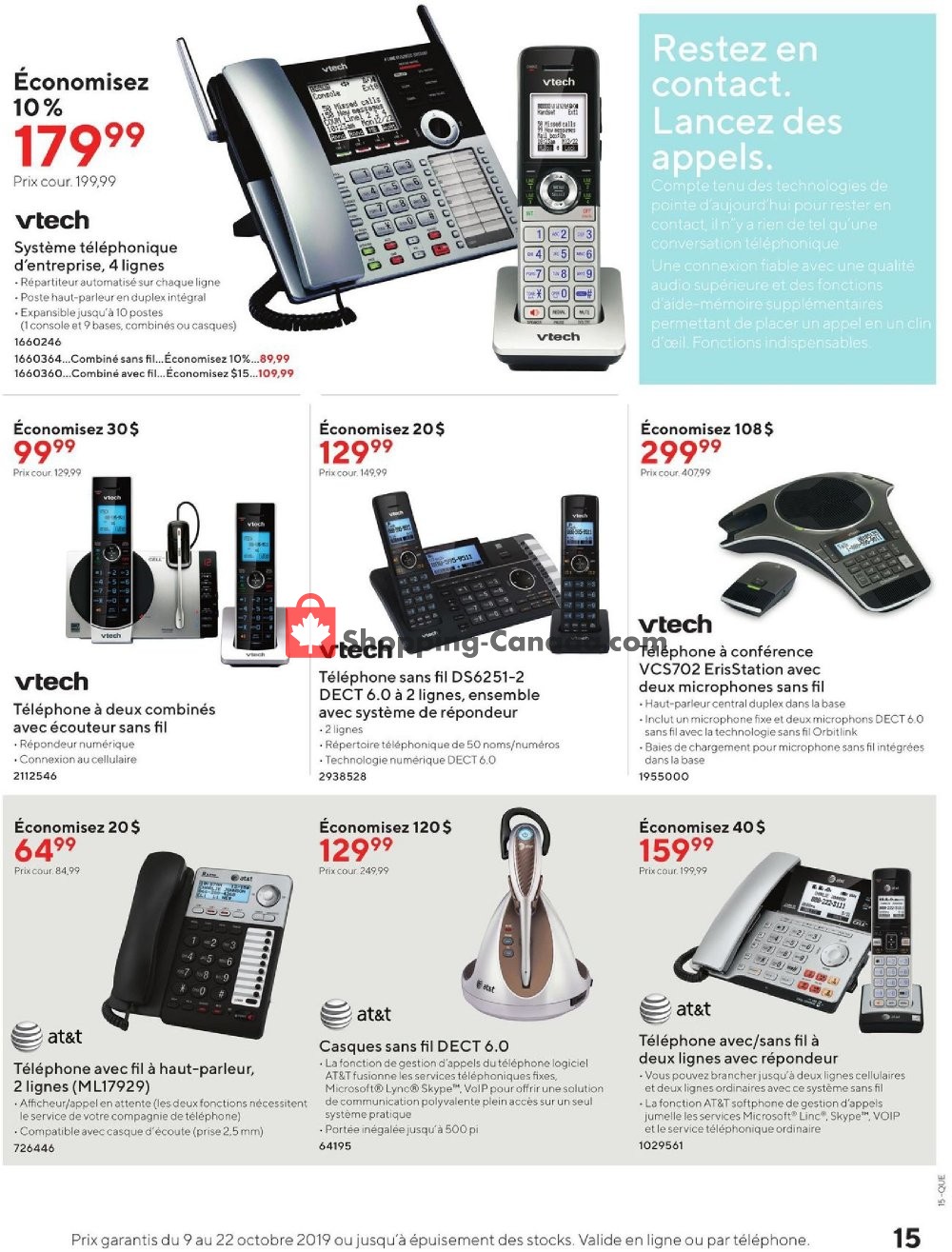 Staples flyer from Wednesday October 9, 2019 to Tuesday October 22, 2019 - page 15
