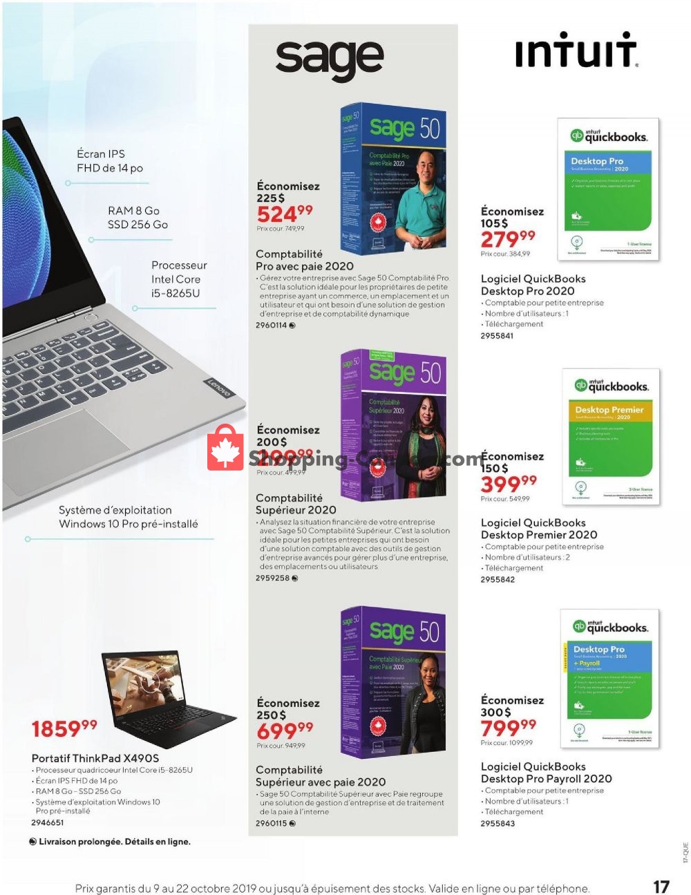 Staples flyer from Wednesday October 9, 2019 to Tuesday October 22, 2019 - page 17