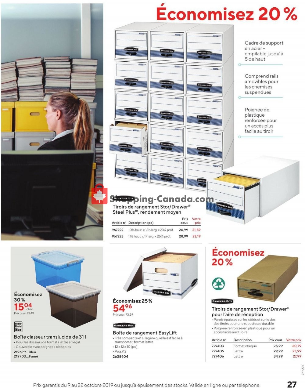 Staples flyer from Wednesday October 9, 2019 to Tuesday October 22, 2019 - page 27