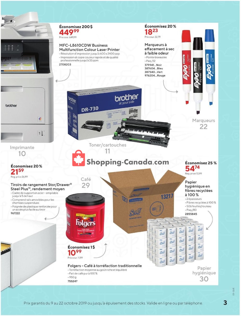 Staples flyer from Wednesday October 9, 2019 to Tuesday October 22, 2019 - page 3