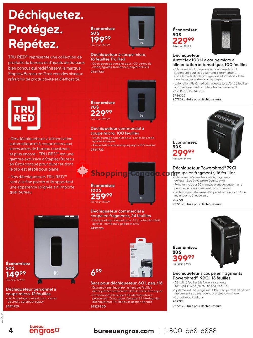 Staples flyer from Wednesday October 9, 2019 to Tuesday October 22, 2019 - page 4