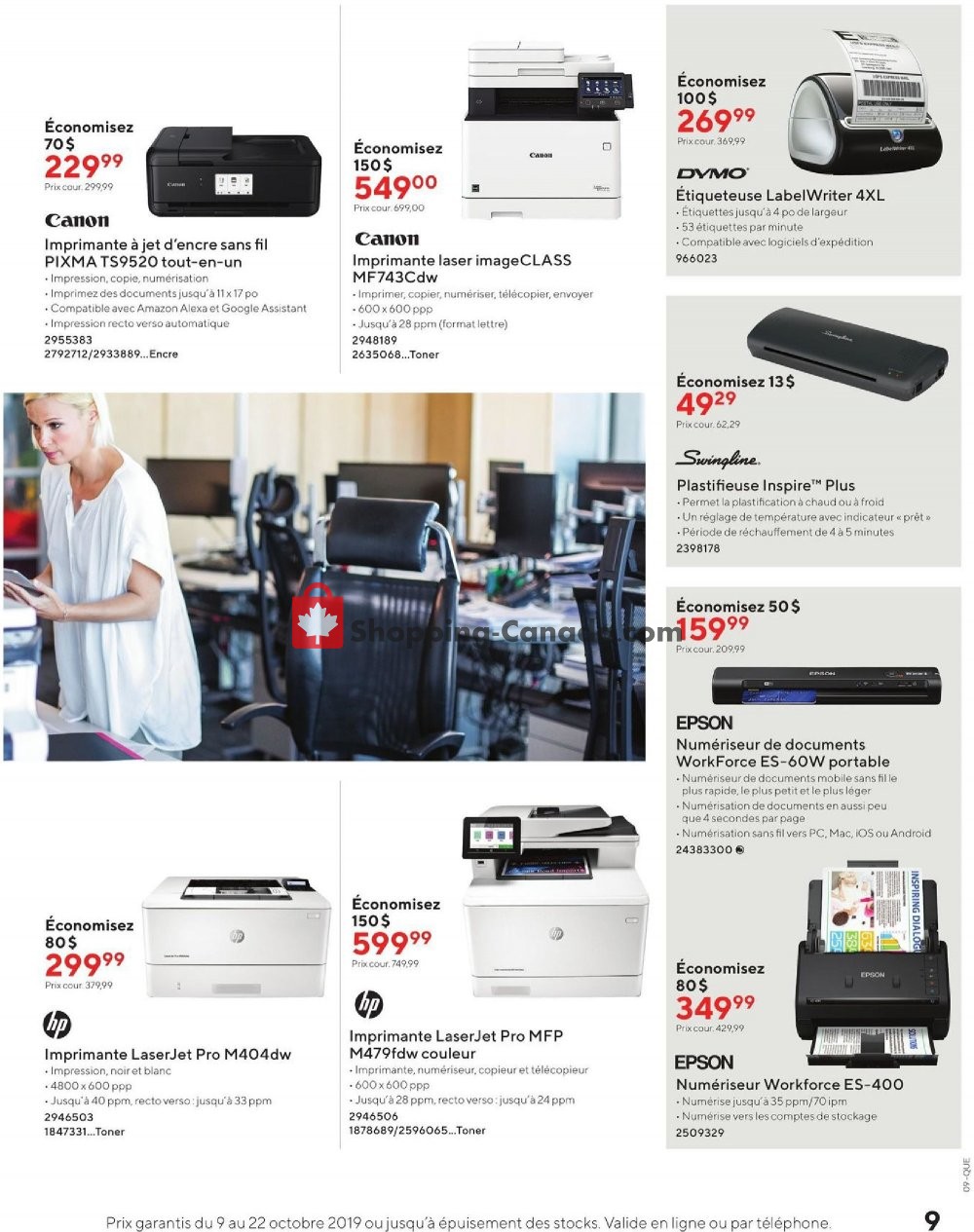 Staples flyer from Wednesday October 9, 2019 to Tuesday October 22, 2019 - page 9