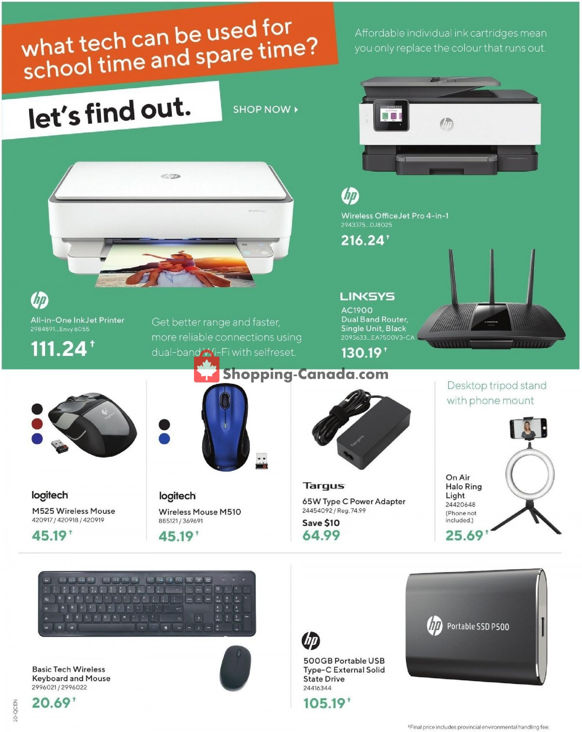 Staples flyer from Wednesday September 8, 2021 to Tuesday September 14, 2021 - page 10