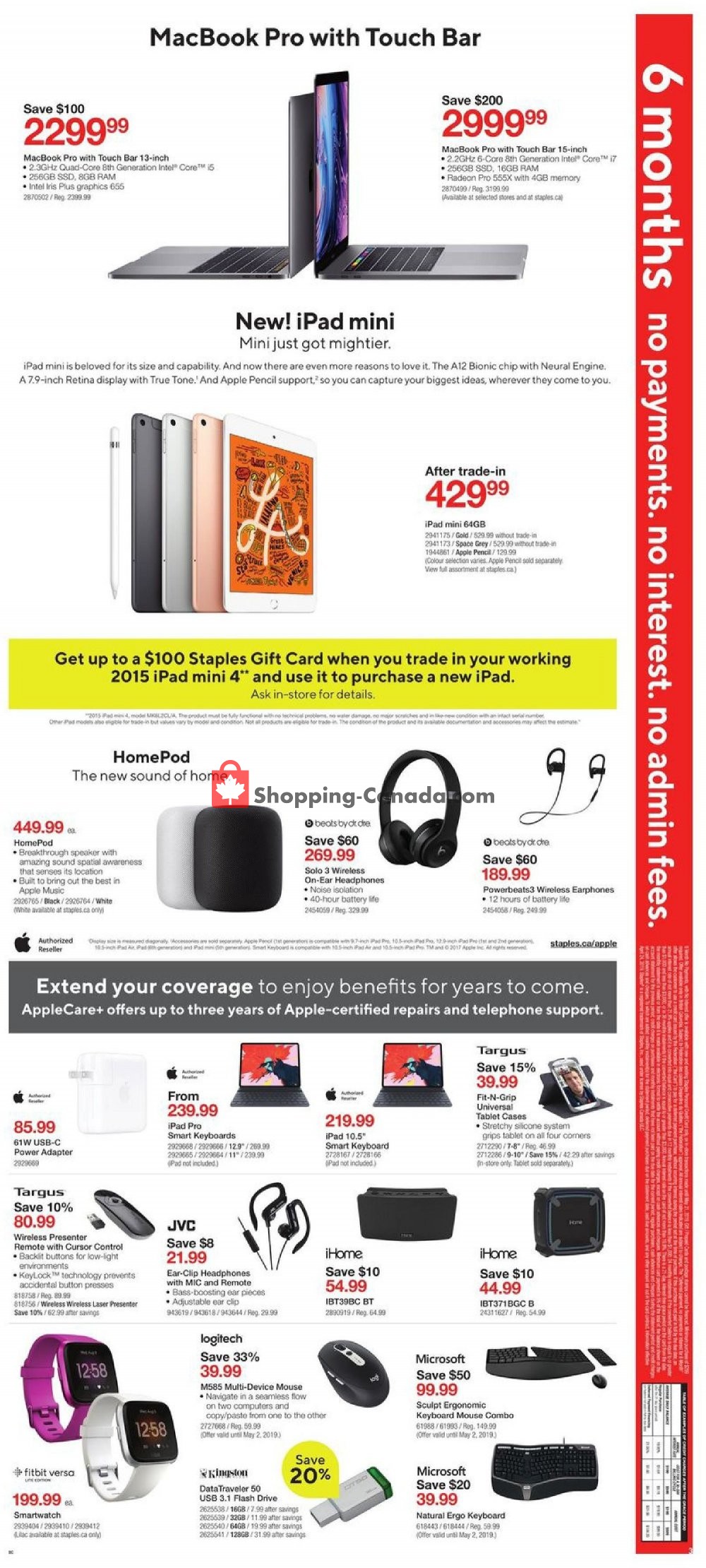 Staples flyer from Wednesday April 24, 2019 to Tuesday May 7, 2019 - page 3