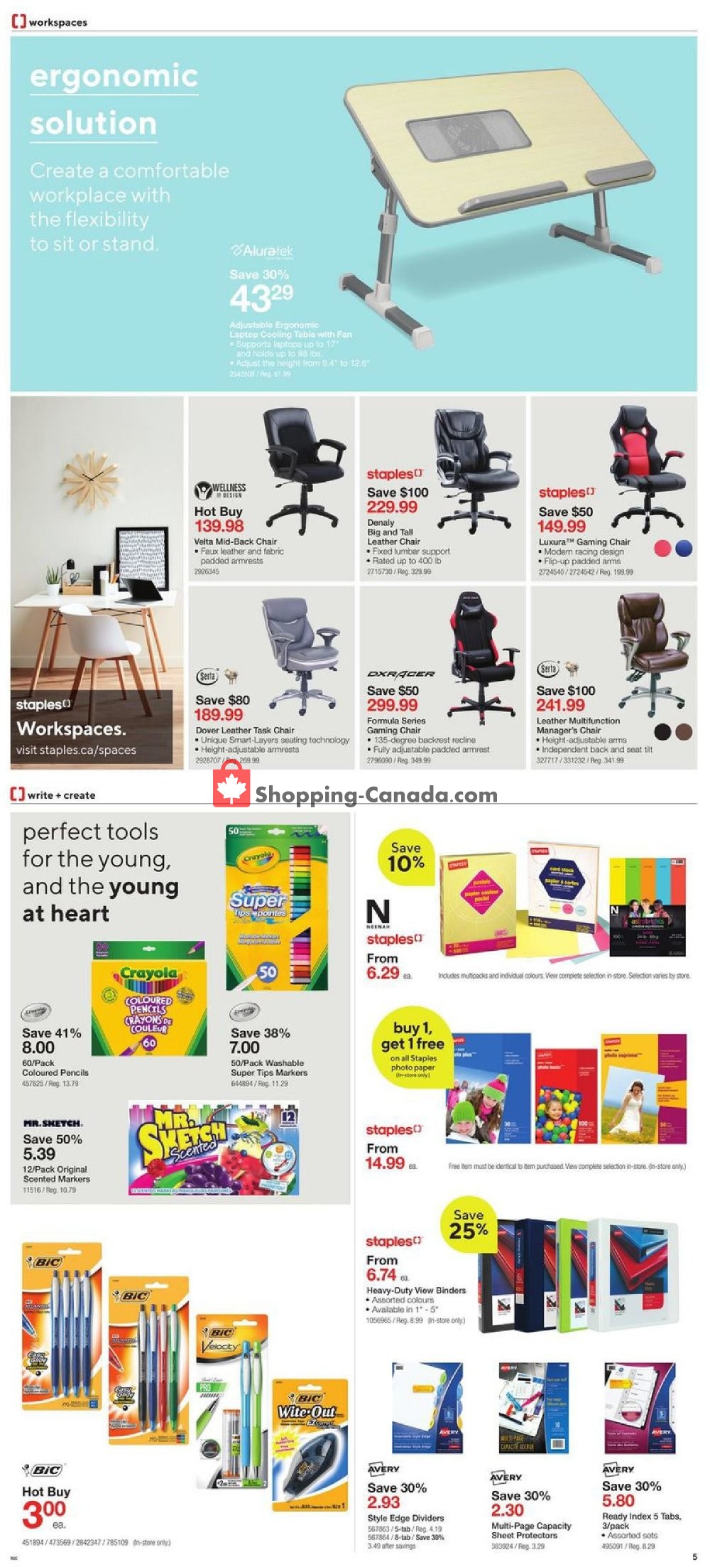 Staples flyer from Wednesday April 24, 2019 to Tuesday May 7, 2019 - page 5