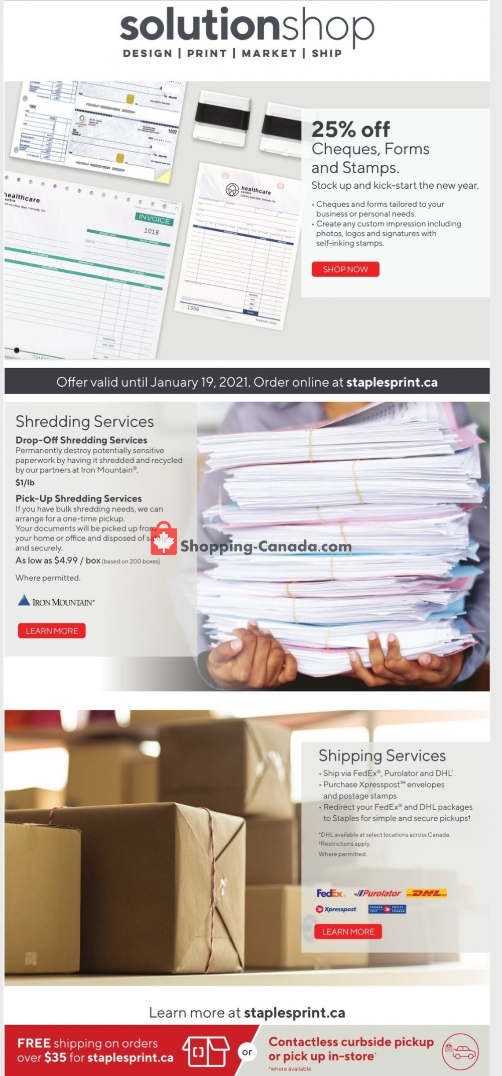 Staples flyer from Wednesday January 13, 2021 to Tuesday January 19, 2021 - page 15