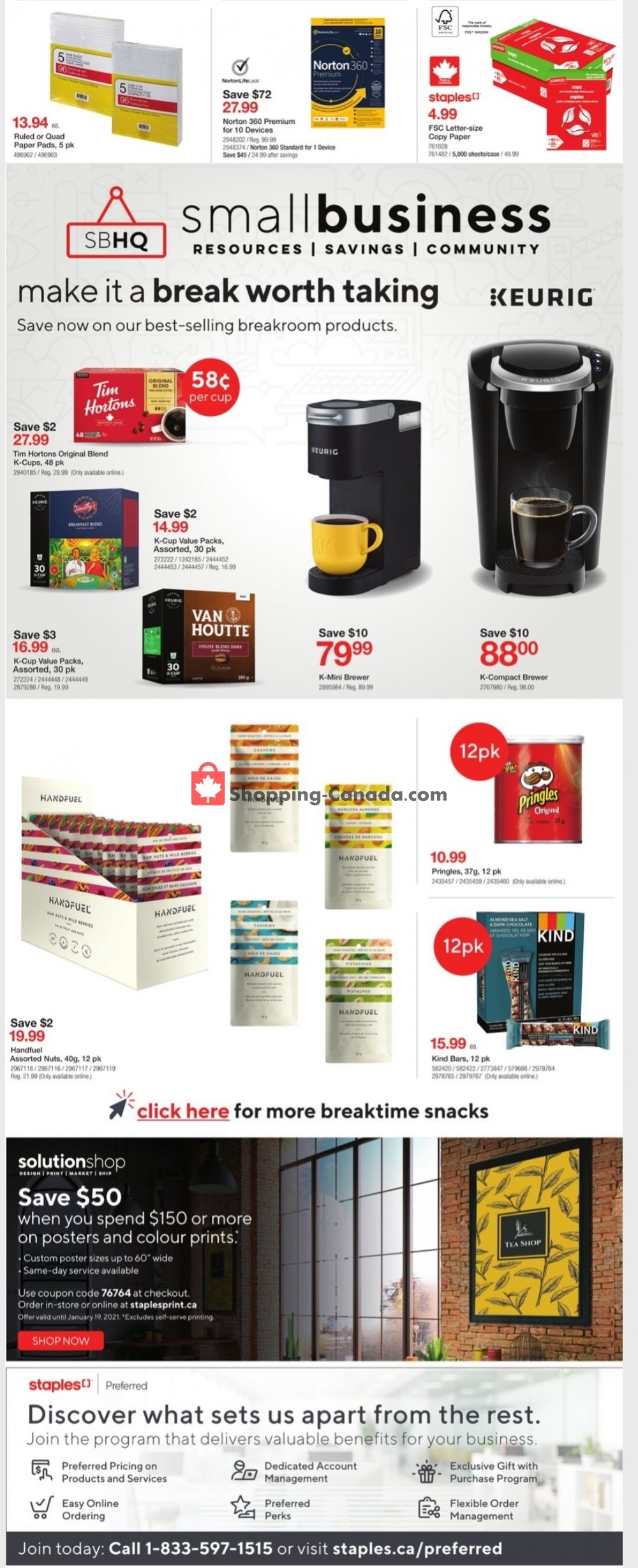 Staples flyer from Wednesday January 13, 2021 to Tuesday January 19, 2021 - page 2
