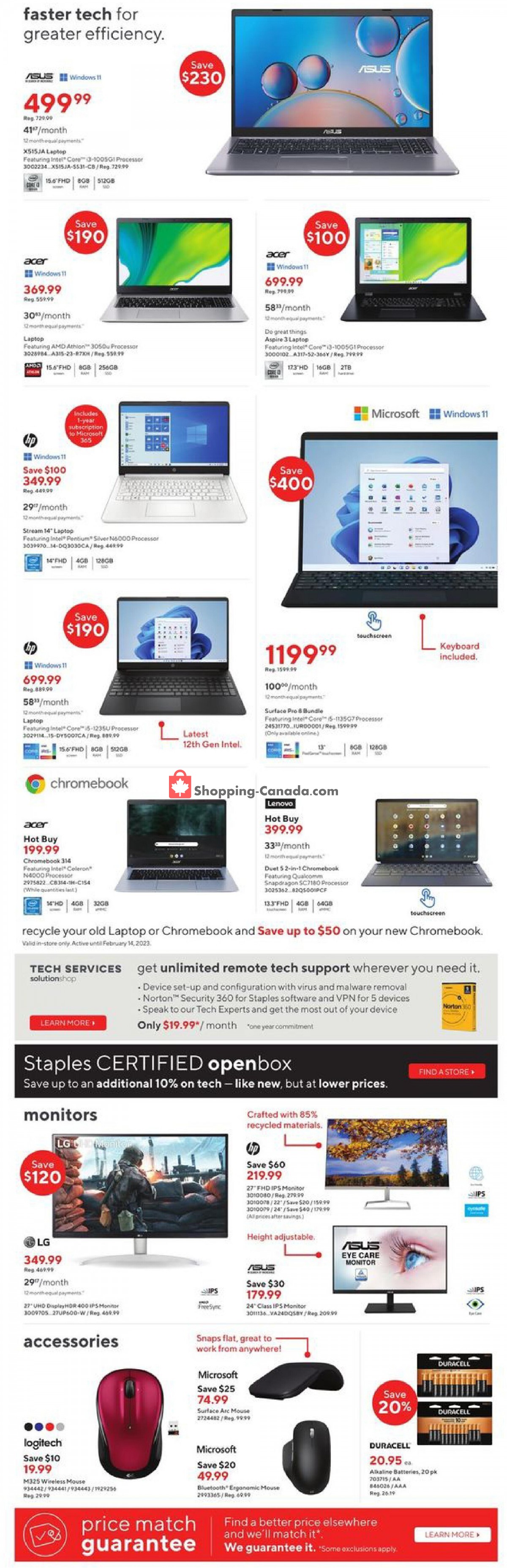 Staples flyer from Wednesday January 18, 2023 to Tuesday January 24, 2023 - page 6