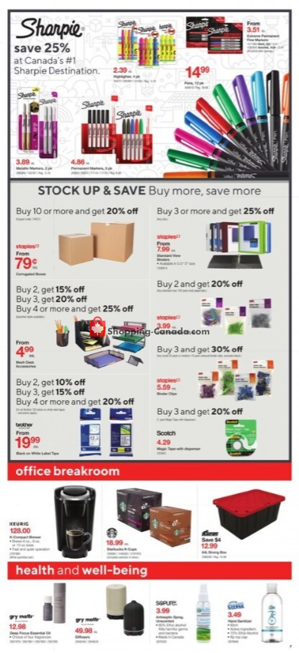 Staples flyer from Wednesday July 1, 2020 to Tuesday July 7, 2020 - page 7