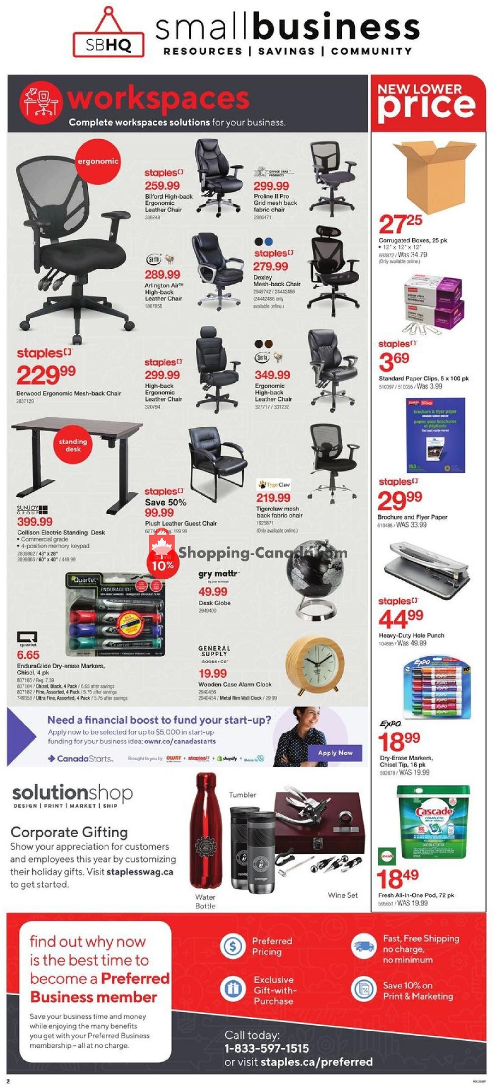 Staples Canada, flyer (Special Offer West) October 21 October 27