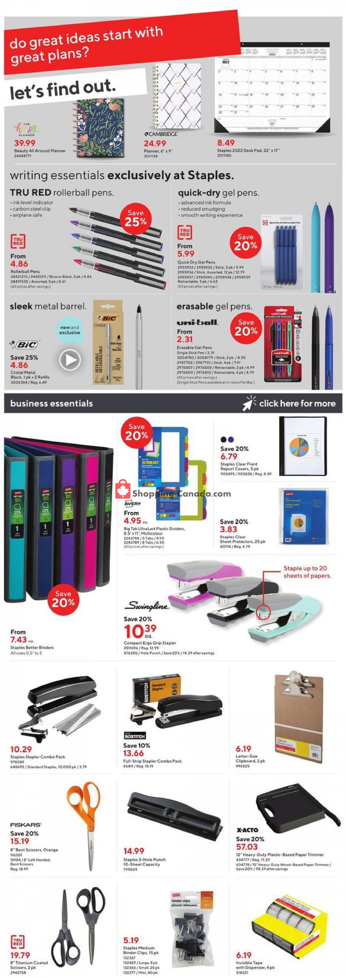 Staples flyer from Wednesday October 6, 2021 to Tuesday October 12, 2021 - page 4
