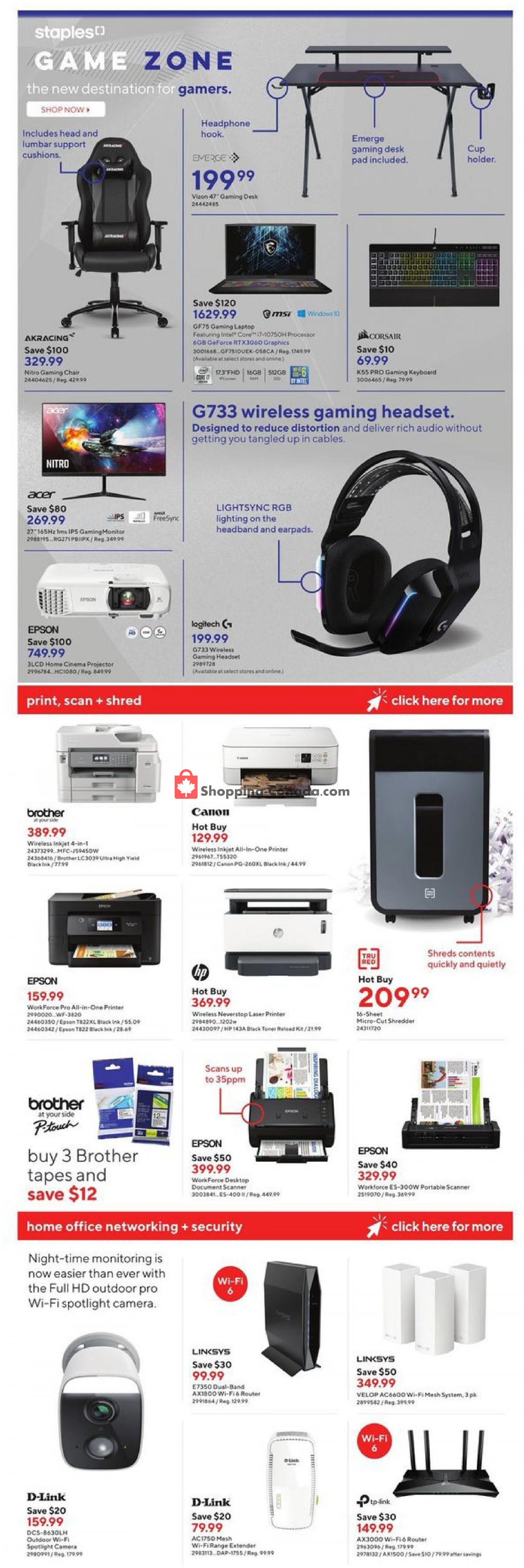 Staples flyer from Wednesday October 6, 2021 to Tuesday October 12, 2021 - page 8