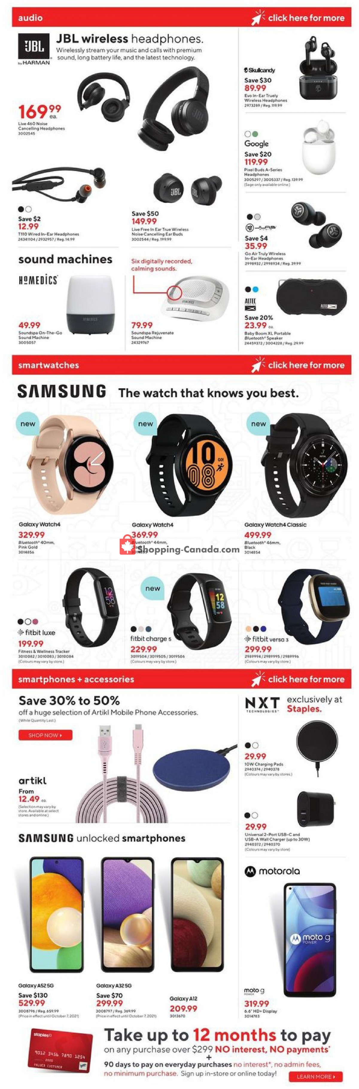 Staples flyer from Wednesday October 6, 2021 to Tuesday October 12, 2021 - page 9