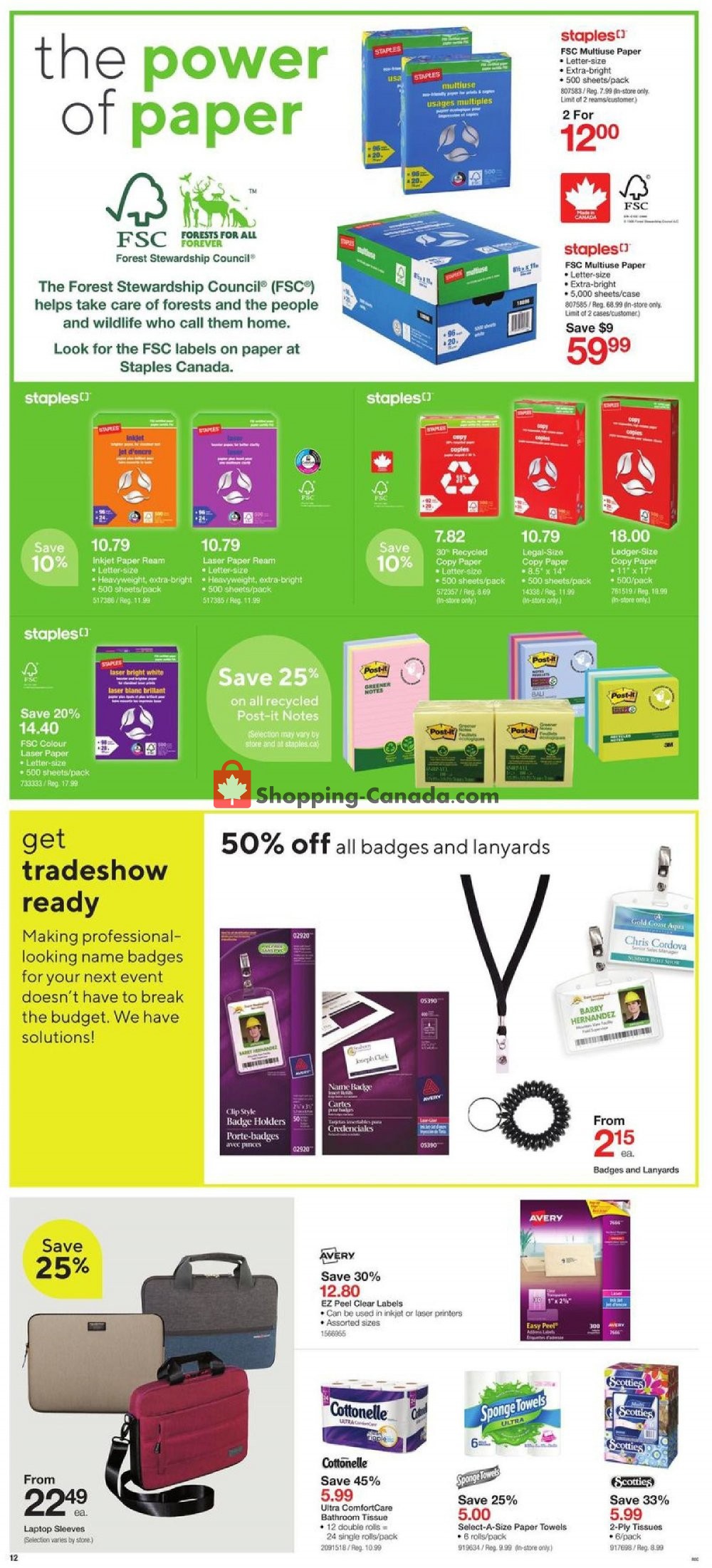 Staples flyer from Wednesday April 17, 2019 to Tuesday April 23, 2019 - page 12