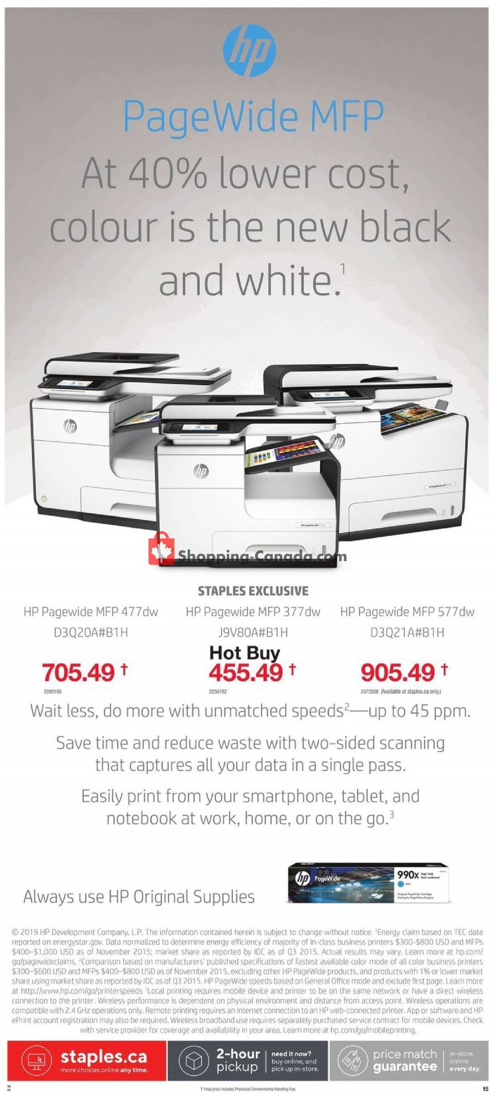 Staples flyer from Wednesday April 17, 2019 to Tuesday April 23, 2019 - page 15